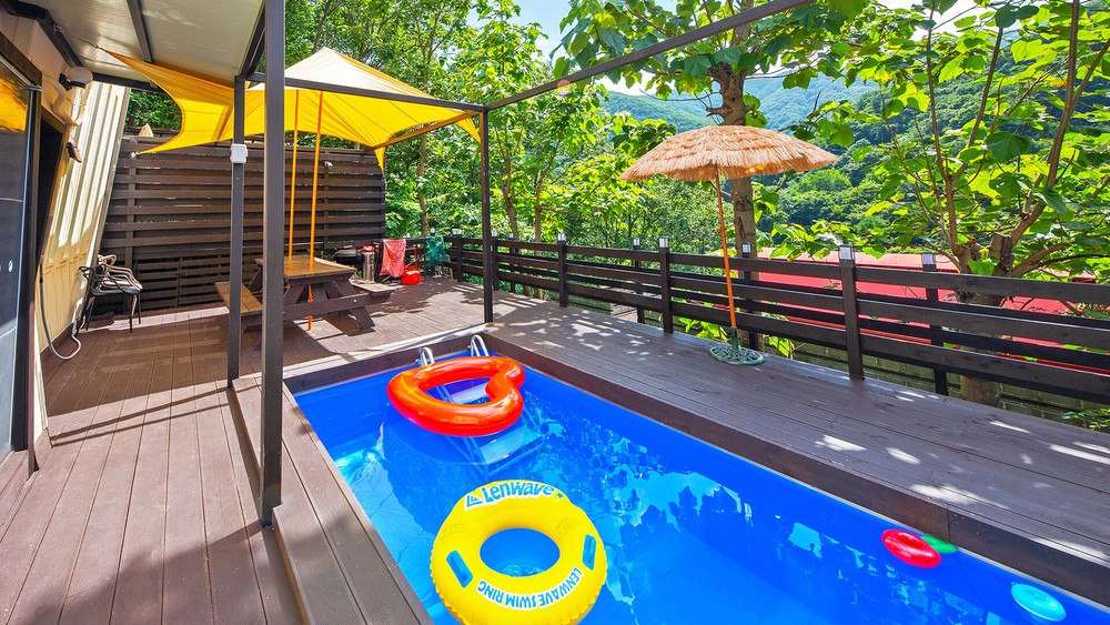 프라이빗 3개 객실 묶음 (개인 미니풀, 스파)
