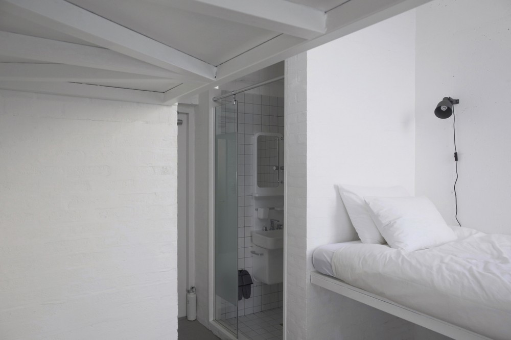 Three Small Windows Two Single Beds